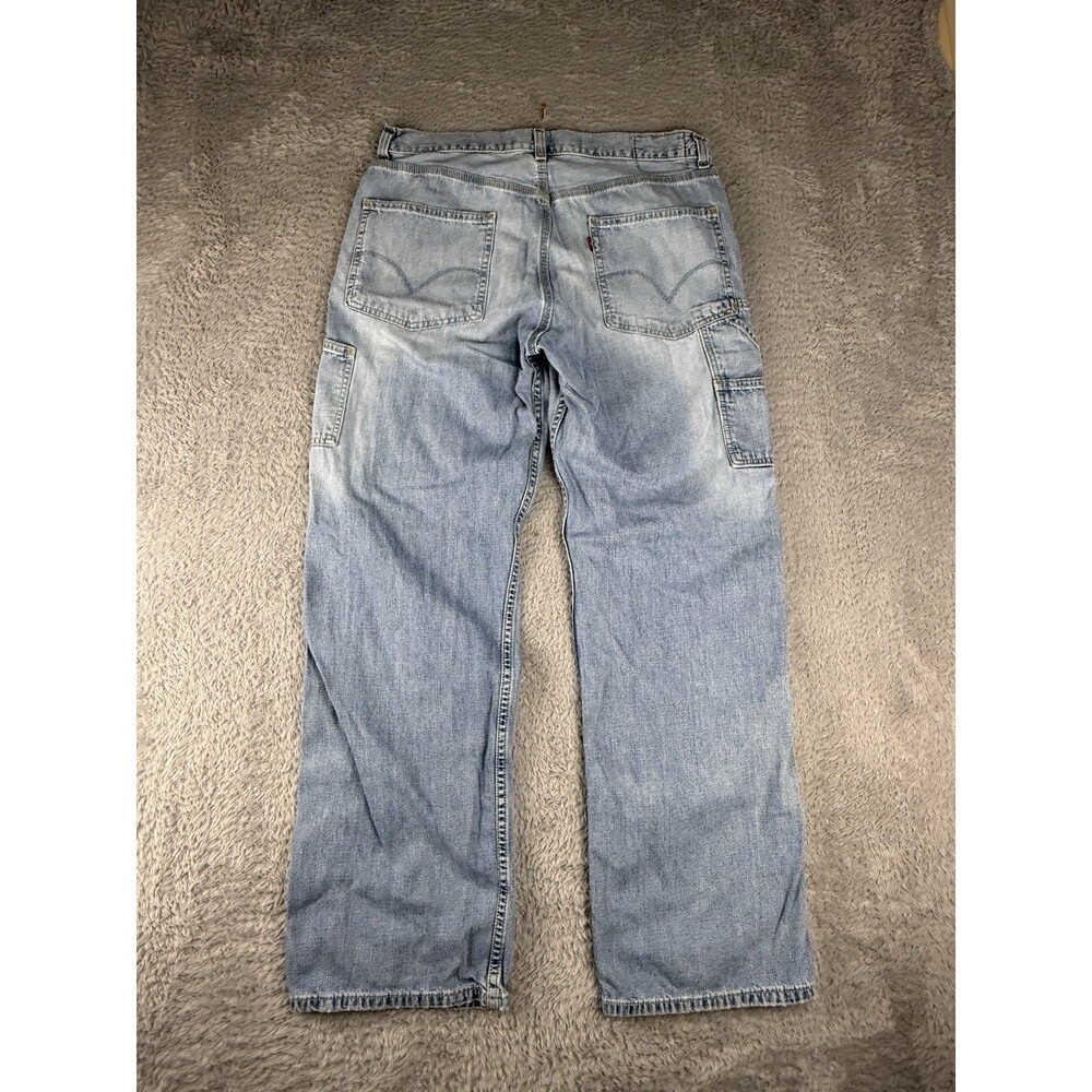 Y2K Levis Carpenter Jeans Mens 34x32 Blue Loose Straight Utility Denim Workwear